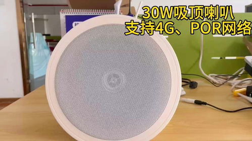 深圳盾王4g廣播吸頂天花喇叭poe網絡ip對講音柱